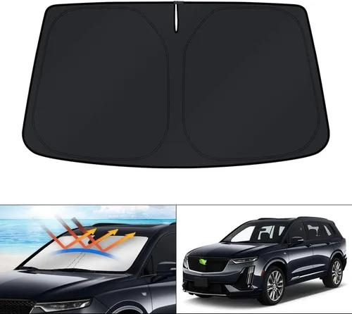 Miniatura 67 de KUST - Parasol plegable para parabrisas para Ford Ranger, accesorios 2019-2025 2026, parasol personalizado para ventana, protector solar plegable