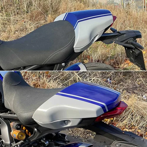 Miniatura 2 de Para Yamaha MT-09 MT-09 2021 2022 Accesorios de motocicleta Asiento trasero del pasajero Cowl Solo Seat Protector de carenado MT-09 2021 2022 Gris