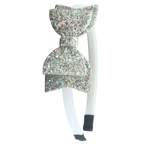 Miniatura 8 de XIMA 10 diademas de plástico con lazo de lentejuelas brillantes para niños, accesorios para el cabello Combinados