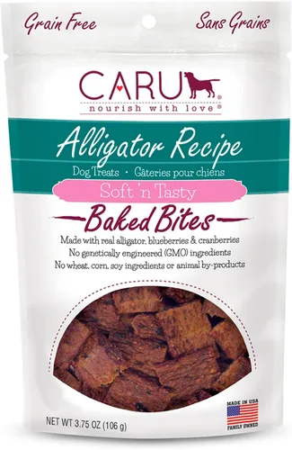 Miniatura 15 de Caru Soft n' Tasty Baked Bites Salmon Bites - Golosinas para perros para entrenamiento, carne real con arándanos y arándanos, bolsas de 4 onzas