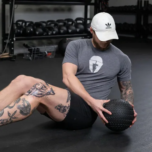 Miniatura 8 de Titan Fitness pelota de caucho Tread Slam, rebote muerto, peso para el entrenamiento - lanzar, atrapar, golpear, girar
