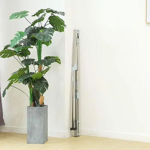 Miniatura 3 de AIODE Estante de secado de ropa para ropa plegable sin instalación Estante ajustable de acero inoxidable para ropa