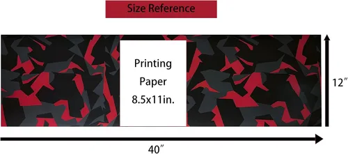 Miniatura 3 de Película adhesiva de vinilo de camuflaje geométrico para automóvil, color rojo, negro y gris con adhesivo de liberación de aire, kit de herramientas