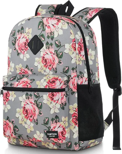 Miniatura 22 de YAMTION Mochila escolar, mochila clásica unisex para adolescentes con puerto USB para escuela secundaria, universidad, oficina, trabajo, viajes