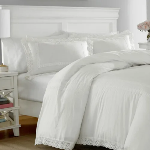 Miniatura 7 de Laura Ashley - Juego de funda de edredón tamaño individual, ropa de cama reversible de algodón con funda a juego, decoración ligera del hogar