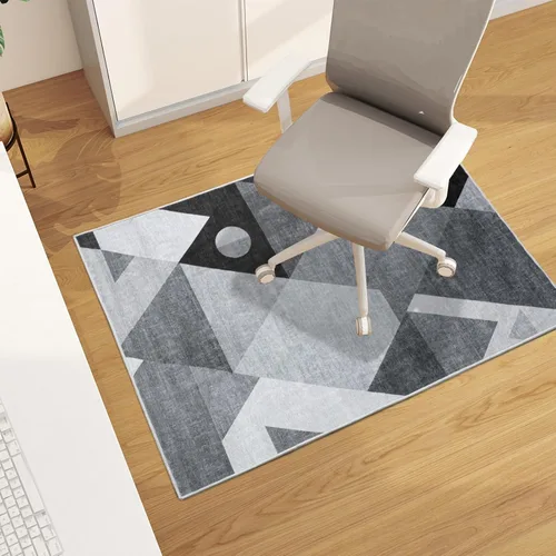 Miniatura 30 de chakme Tapete para silla de oficina para suelo de madera dura, 48 x 36 pulgadas, protector de escritorio de computadora de fácil deslizamiento