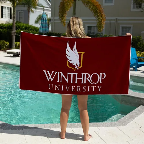 Miniatura 5 de Winthrop University - Toalla de playa redonda (60 pulgadas) o rectangular (30 x 60 pulgadas), toalla de piscina grande súper absorbente, sin arena