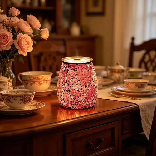 Miniatura 8 de Dicimi Lámpara calentadora de velas con temporizador, calentador eléctrico de cera derretida con atenuación continua y apagado automático de 2 a 10