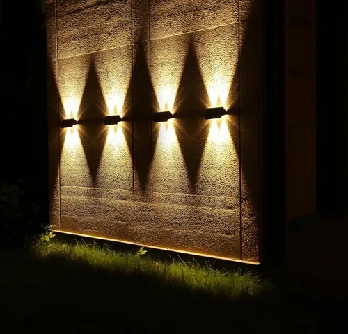 Miniatura 5 de Luces solares para iluminación exterior, arriba y abajo, luz solar para exteriores, dos modos de iluminación, encendido/apagado automático, IP65