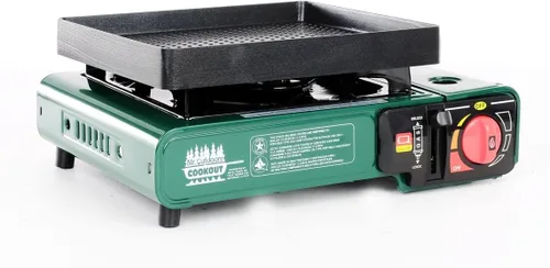 Miniatura 6 de King Kooker Mr. Outdoors Cookout Modelo # MOC13S Estufa de butano individual con bolsa de transporte, verde, grande
