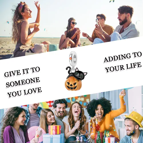 Miniatura 39 de LNQOBU Happy Life - Colgante para pulseras de abalorios, plata de ley 925 para mujer (con un espaciador de cuentas)