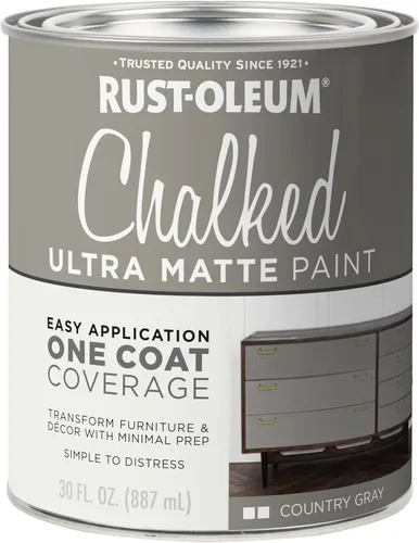 Miniatura 43 de Rust-Oleum - Pintura a la tiza en aerosol ultramate de 12 onzas (paquete de 1), color carbón, 302590