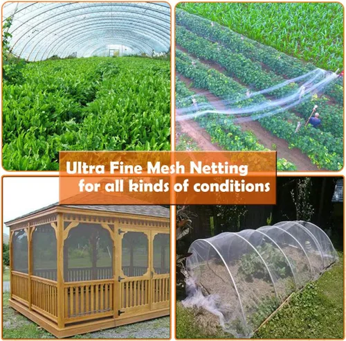 Miniatura 5 de Red de Malla Ultra Fina para Jardín, FARAER Cubiertas para Plantas 8'x24' Red de Jardín para Proteger Plantas Vegetales Frutas Flores Cultivos