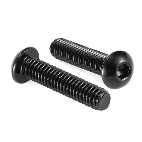 Miniatura 15 de Tornillos de cabeza de botón de 1/4-20 x 3/4 pulgadas, 20 tornillos de acero inoxidable 304 18-8, unidad hexagonal Allen, óxido negro por SG TZH