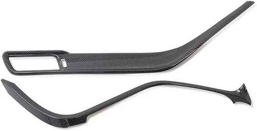 Miniatura 6 de Kadore - Molduras de tiras para la consola central delantera interior de carbono fibra para Toyota Camry 2018 2019 2020 2021 2022 2023 2024