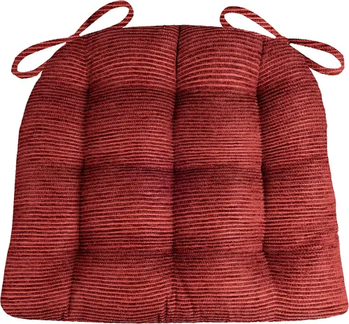 Miniatura 31 de Barnett Home Decor Cojines para silla de comedor Brisbane plateado gris con lazos - Tamaño mediano 16.5 x 18 Almohadilla para silla - Relleno