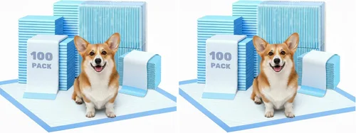Miniatura 14 de FluffyDream Almohadilla de Entrenamiento Impermeable Súper Absorbente para Perros y Cachorros, Almohadilla para Mascotas para Entrenar en Casa, Azul