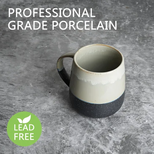 Miniatura 3 de Bosmarlin - Taza de cerámica mate extra grande para café, 23 onzas, apta para lavavajillas y microondas, taza grande para té para oficina y hogar