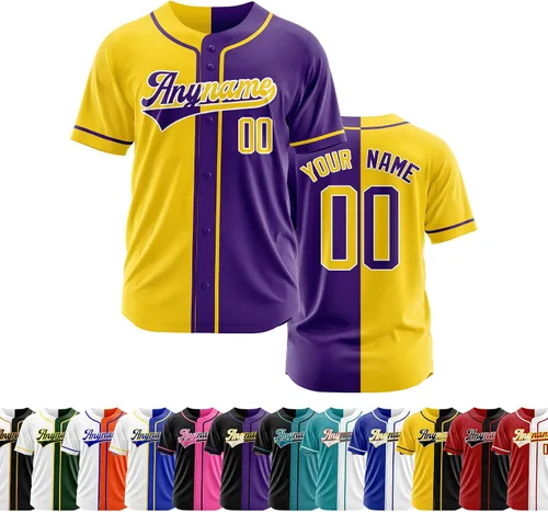 Miniatura 24 de Camiseta de béisbol personalizada con número de nombre cosido o impreso, camiseta de béisbol para hombres, mujeres, jóvenes, camiseta de béisbol