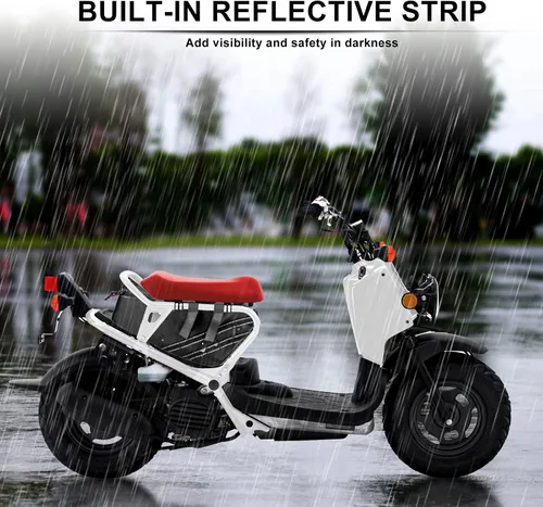 Miniatura 4 de Bolsa para debajo del asiento compatible con accesorios Honda Ruckus 2010-2025, bolsa de almacenamiento resistente al agua con marco lateral de Negro