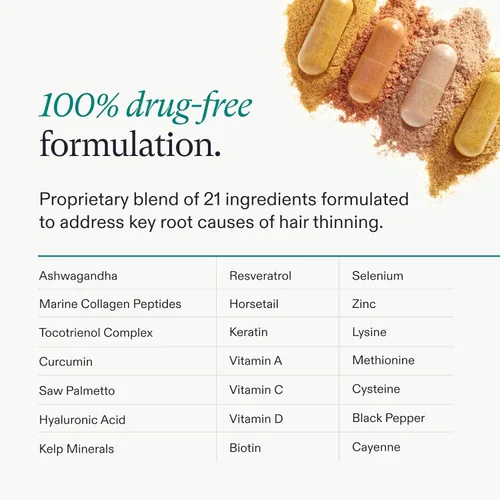 Miniatura 5 de Nutrafol - Suplementos para el crecimiento del cabello femenino, recomendados por dermatólogos, edades 18-44, clínicamente probados para cabello