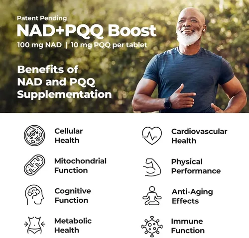 Miniatura 4 de Best 365 Labs NADPQQ Boost Suplemento NAD+ con PQQ para mitocondrias 60 tabletas Fórmula de alta biodisponibilidad