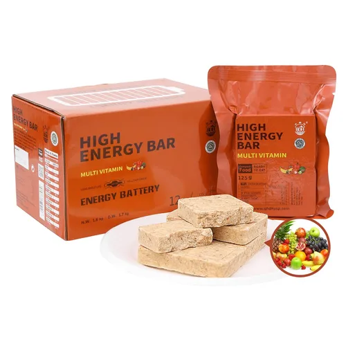 Barras de Ración de Alimentos de Emergencia, Suministro de Pestañas de Supervivencia de Sabor Multi Vitaminas para Camping al Aire Libre, Kit de