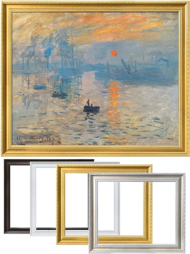 Miniatura 93 de Pinturas clásicas mundiales de Claude Monet Impresión giclée sobre lienzo alargado, pieza de galería para colgar y decorar el hogar, The CliffWalk