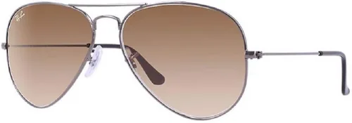 Ray-Ban RB3025 - Lentes de sol de aviador de metal para hombre y mujer + paquete con kit de cuidado de gafas iWear de diseñador
