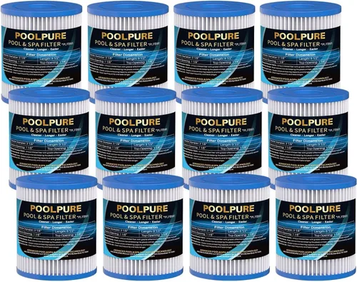 Miniatura 10 de POOLPURE Cartucho de filtro de piscina tipo I, compatible con Summer Waves tipo I P53RX0330000 / P53FX0330000, 58093, para bomba de piscina sobre