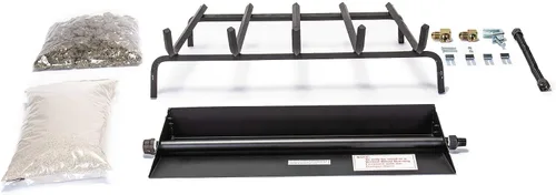 Miniatura 3 de Peterson Real Fyre - Juego de troncos de roble dividido de 24 pulgadas con quemador G4 ventilado, luz de fósforo (gas natural)