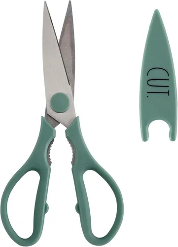 Miniatura 7 de Rae Dunn Tijeras de cocina - Tijeras de cocina de acero inoxidable, tijeras de cocina para cortar carne, pollo, hierbas y productos con cubierta