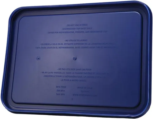 Miniatura 2 de Pyrex 7210-PC Tapas rectangulares para platos de vidrio, color azul, 3 tazas, Azul