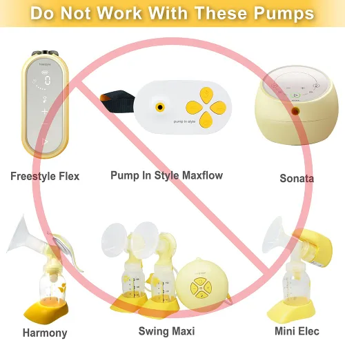 Miniatura 3 de Nenesupply Piezas de bomba con bridas de 0.827 in compatibles con extractor de leche Medela Incluye brida de válvula de protección mamaria membrana