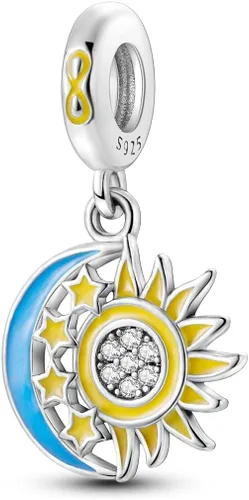 Miniatura 126 de MULA - Dijes de plata de ley 925 para pulseras y collares, colgantes de letras para la familia, cuentas de viaje en avión, dijes de árbol