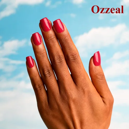 Miniatura 4 de Ozzeal - Esmalte en gel Apple Red - 15ml, esmalte LED UV de absorción para manicura, salón y DIY en casa - Kit de inicio para mujeres y niñas