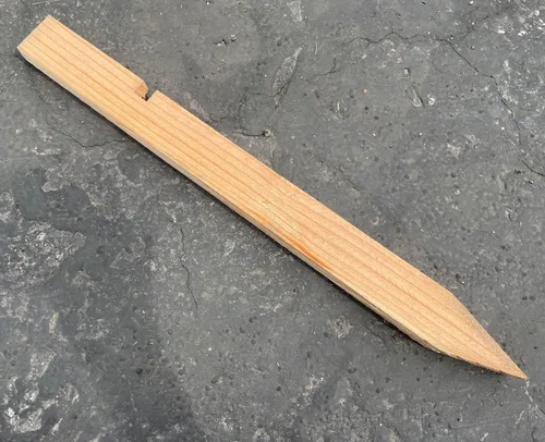 Miniatura 7 de Sandbaggy Estacas de madera de control de erosión de 24 pulgadas con muesca - 100% biodegradable - Punta de cincel, madera de abeto Douglas