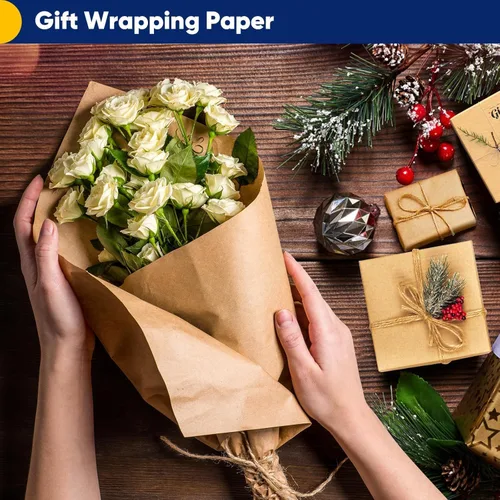 Miniatura 57 de Vanhench Papel de regalo negro de 36" x 1500" (125 pies), rollo de papel kraft de color sólido para tablón de anuncios, construcción de pósteres
