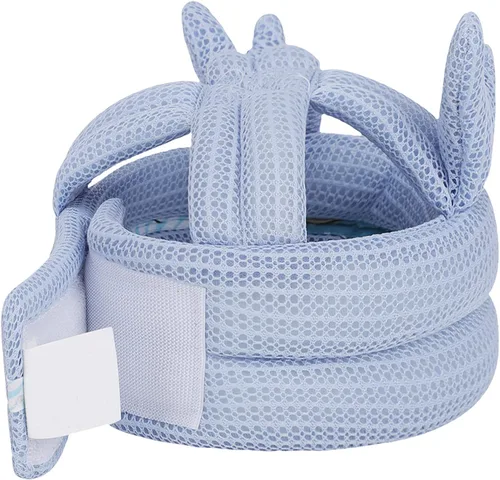 Miniatura 6 de Lindo casco de bebé para bebé, sin golpes, cojín de seguridad para la cabeza, gorro de protección ajustable suave para la cabeza de los niños, gorro