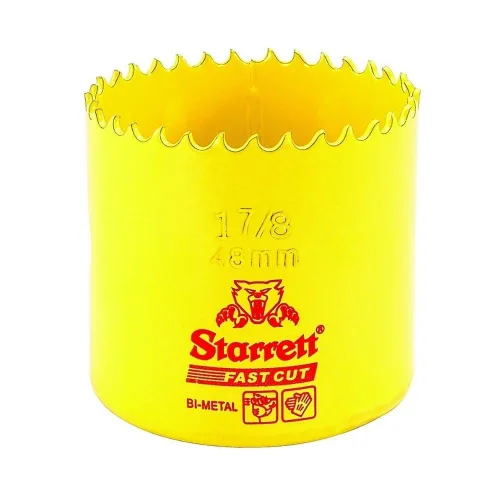 Miniatura 10 de Starrett FCH0100-G - Sierra de agujero recto de corte rápido bimetálica con dientes HSS resistentes a la abrasión, ideal para cortar metal, acero