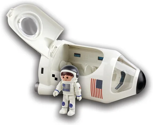 Miniatura 3 de Space Adventure Series Daron Space Capsule con figura de astronauta, juguete detallado de 7 pulgadas con escotilla de apertura y casco, juego