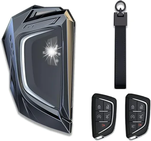 Miniatura 12 de Funda protectora de metal de aleación de zinc para Cadillac Escalade CT4 CT5 2020-2022 3/4/5/6 botones