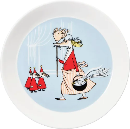 Arabia Moomin Plate 7.48in Fillyjonk, Gris