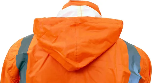 Miniatura 9 de New York Hi-Viz Workwear RK Safety RW-CLA3 Clase 3 Traje de lluvia, chaqueta, pantalones de alta visibilidad, fondo negro reflectante