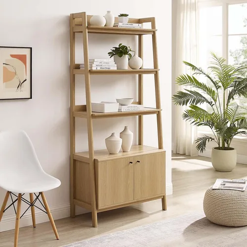 Miniatura 2 de Modway Vitrina de estantería de 33" en roble