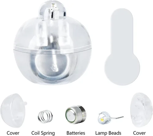Miniatura 4 de 150 luces de globo redondas LED mini, lámpara de bola de globo, tiempo de espera largo, luces impermeables para farol de papel, globo, fiesta, boda