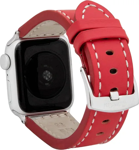 Miniatura 33 de Bandini Correa de cuero para hombre para Apple Watch de 1.732 in 1.772 in 1.654 in 1.614 in 1.575 in 1.496 in 1.929 in y Ultra, correa de iWatch