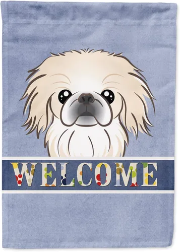 Miniatura 49 de Caroline's Treasures BB1405GF Bandera de jardín de bienvenida de bulldog inglés, Bandera de buzón azul, bandera decorativa para el patio, obra