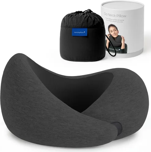 Miniatura 14 de Ostrichpillow Go Almohada Cervical, Almohadas de Viaje para Aviones, Almohada de Viaje de Espuma Viscoelástica Premium, Diseño Ergonómico 360º