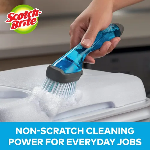 Miniatura 4 de Scotch-Brite Kit de cepillos de cocina - Cepillo para botellas de vidrio y agua y cepillo avanzado para control de jabón - Cepillos para limpiar